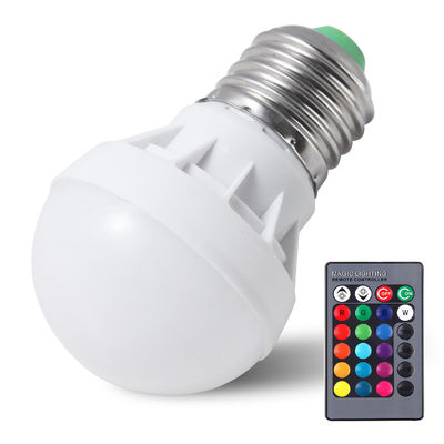 RGB αλλαγή χρώματος Gu10 λαμπτήρες Dimmable E12 3W LED λαμπτήρα φωτεινό